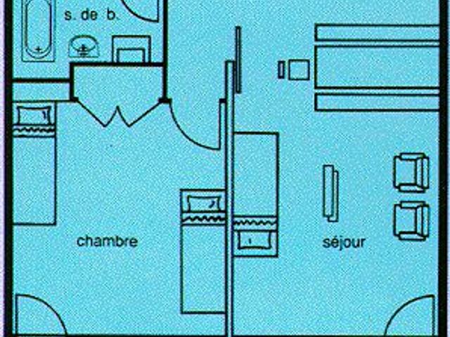 Appartement Chamrousse, 2 pièces, 6 personnes - Chamrousse