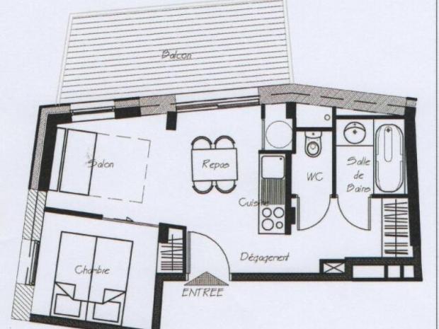 Bel appartement 4 places - Chamrousse