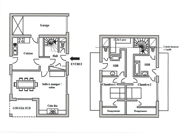 Appartements LE PLAN DU CLOCHER - Méribel Centre 1600 