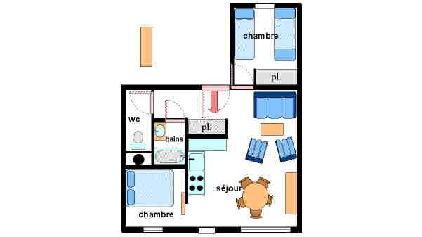 Appartements Saint Genix - Val Cenis Lanslevillard