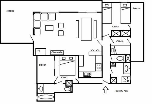 Appartements DOU DU PONT - Méribel Centre 1600 