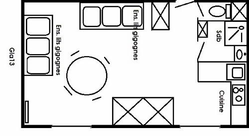 Appartements Glaciers - Méribel Centre 1600 